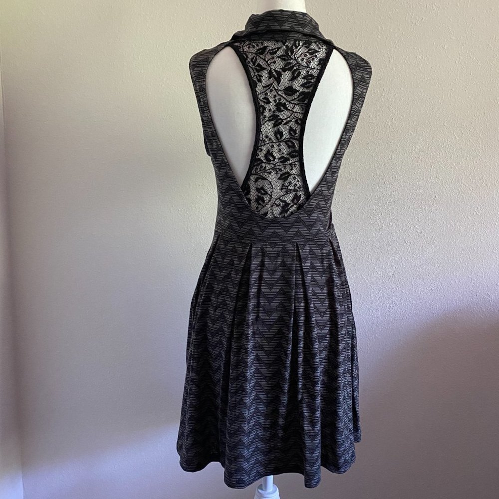 Mimi Chica Printed Knit Button Front Dress